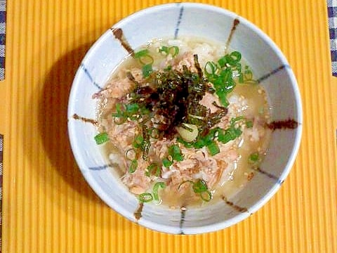 鮭缶の出汁茶漬け♪